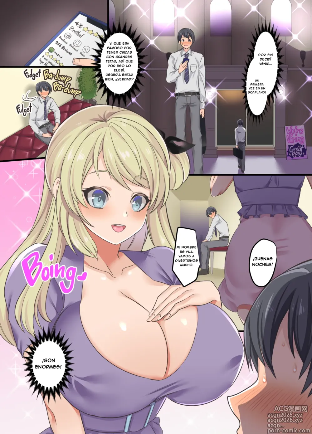 Page 2 of doujinshi Oppai Soap de TS Ochi!