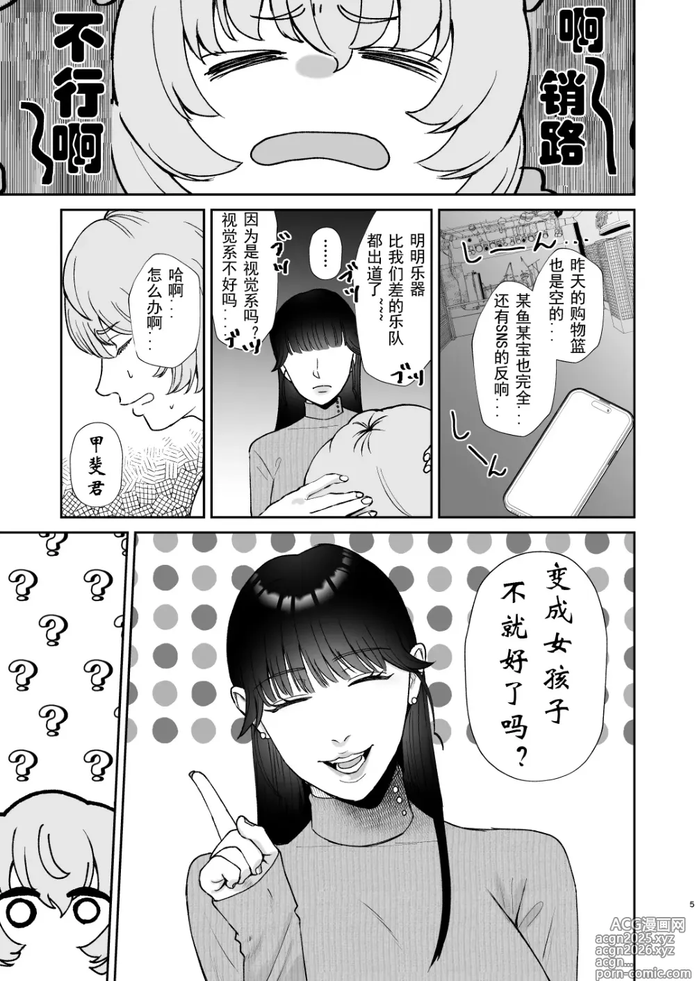 Page 5 of doujinshi Mazo Ga Daikoubutsu Na Oneesan No Chikubi Choukyou