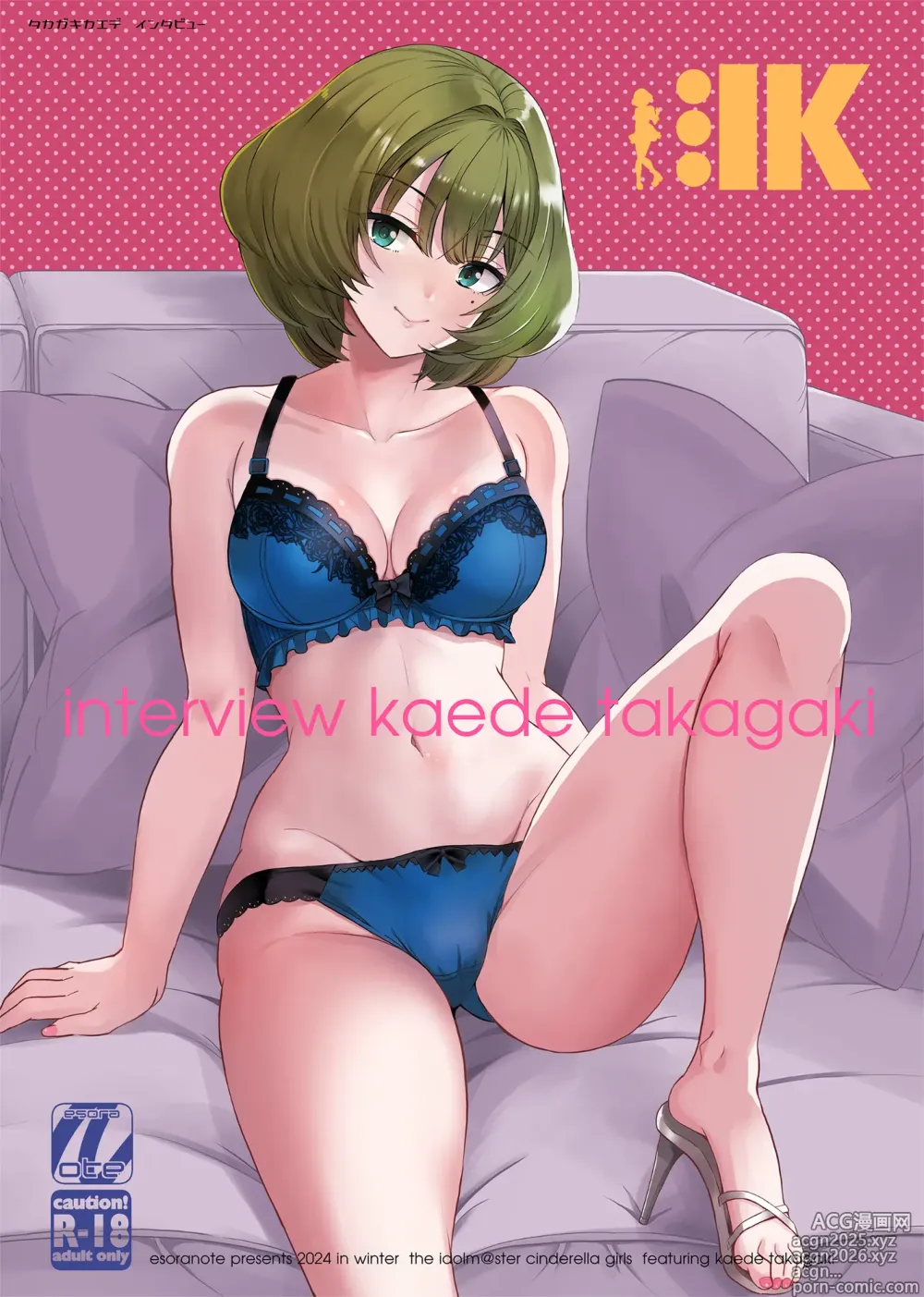 Page 1 of doujinshi Takagaki Kaede Interview
