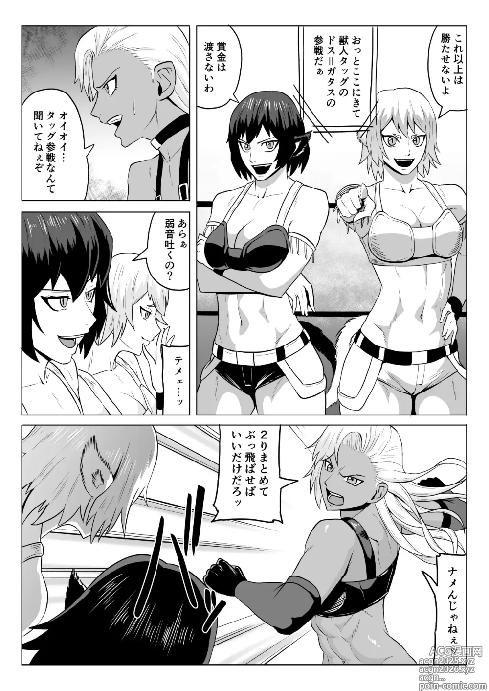 Page 10 of doujinshi Golden Wolf Luna_Pro Wrestling Humiliation 1