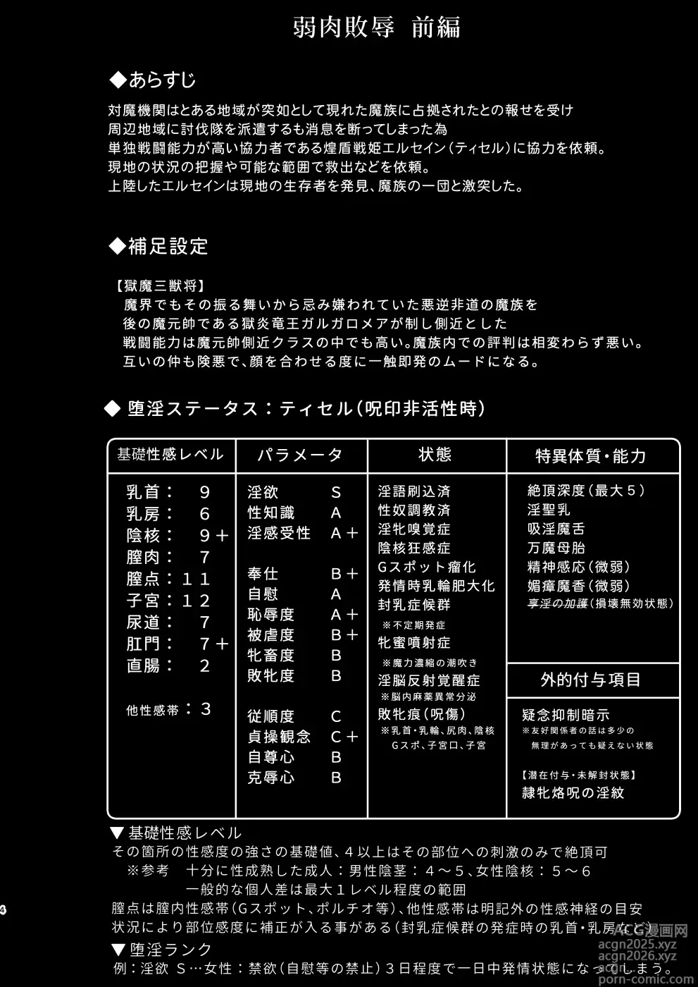 Page 3 of doujinshi Raygis Valicess Elsain Zyaku Niku Hai Hazi