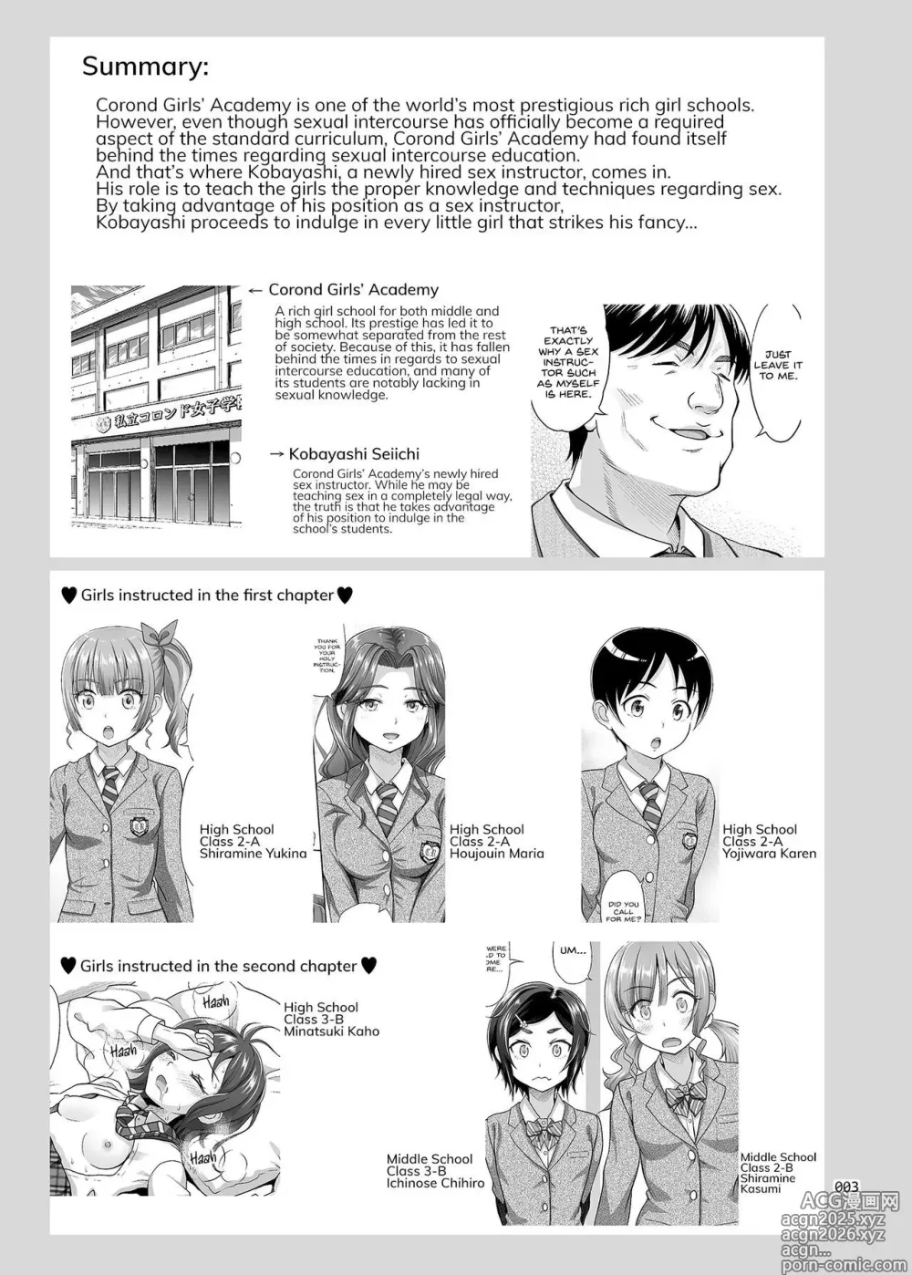 Page 2 of doujinshi Seishidouin no Oshigoto 3 Mushiatsui Taiiku Souko de Iron na Renshuu o Shitemitara Asedaku ni Natta (decensored)