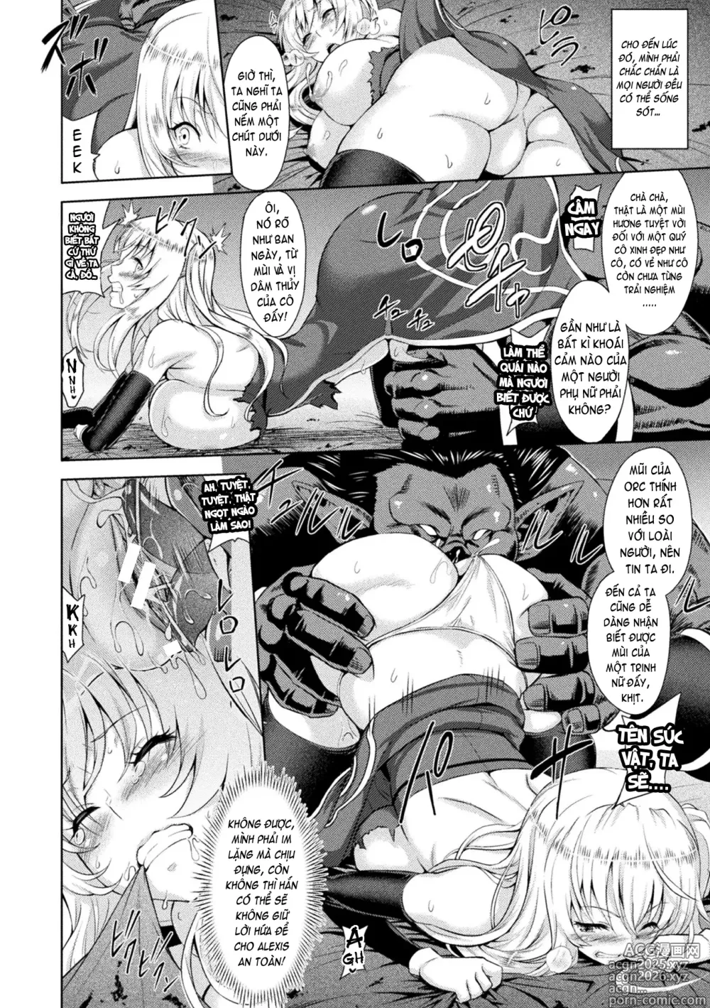 Page 20 of doujinshi ERONA Orc no Inmon ni Okasareta Onna Kishi no Matsuro