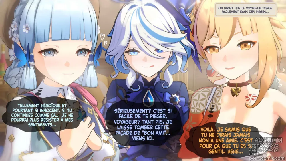 Page 2 of imageset Ayaka / Furina / Yoimiya x Aether 4P