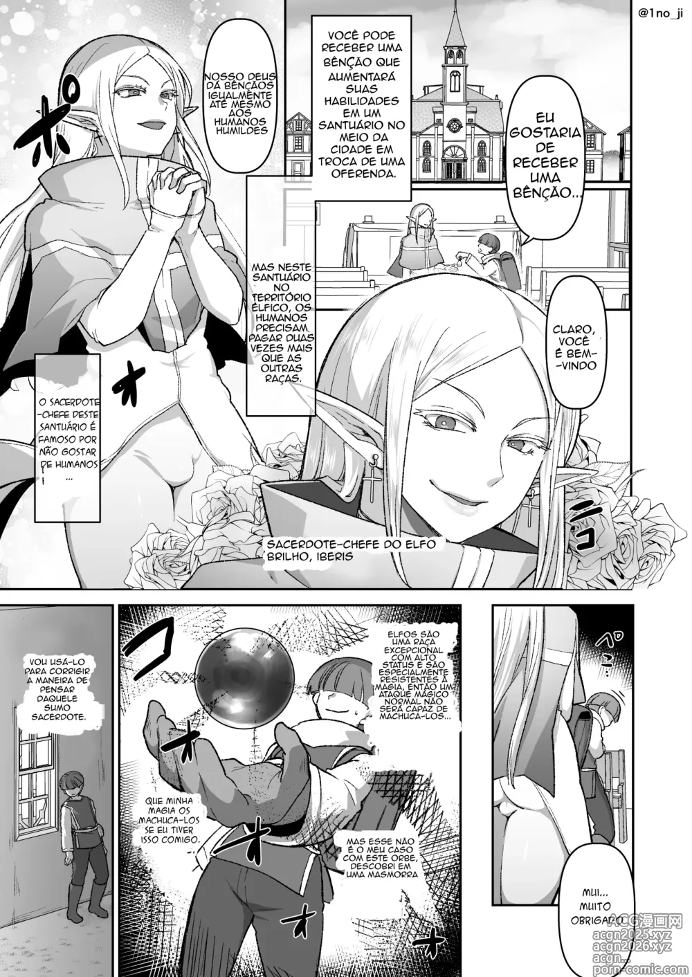 Page 2 of doujinshi Warui Elf o Shemale ni Shite Kaishin saseru Hanashi
