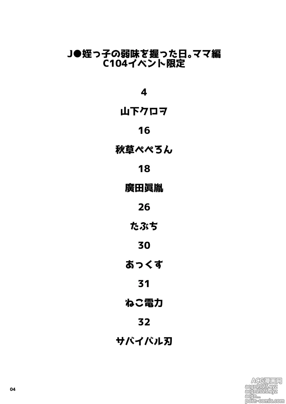 Page 3 of doujinshi J〇姪っ子の弱味を握った日 ママ編