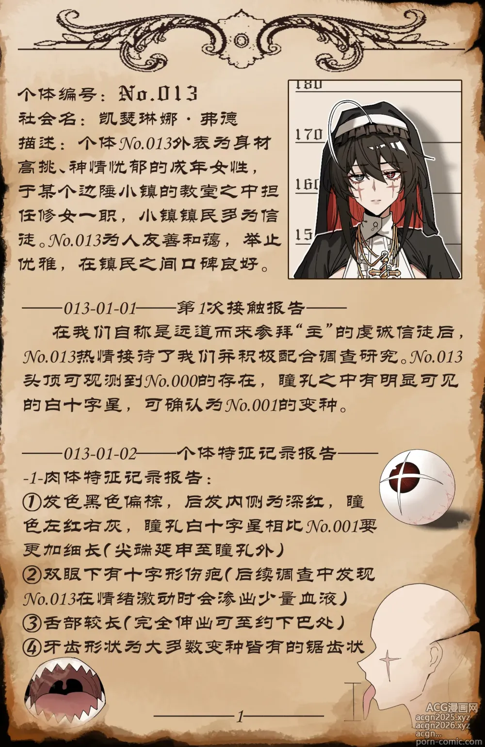 Page 2 of doujinshi No.013研究报告