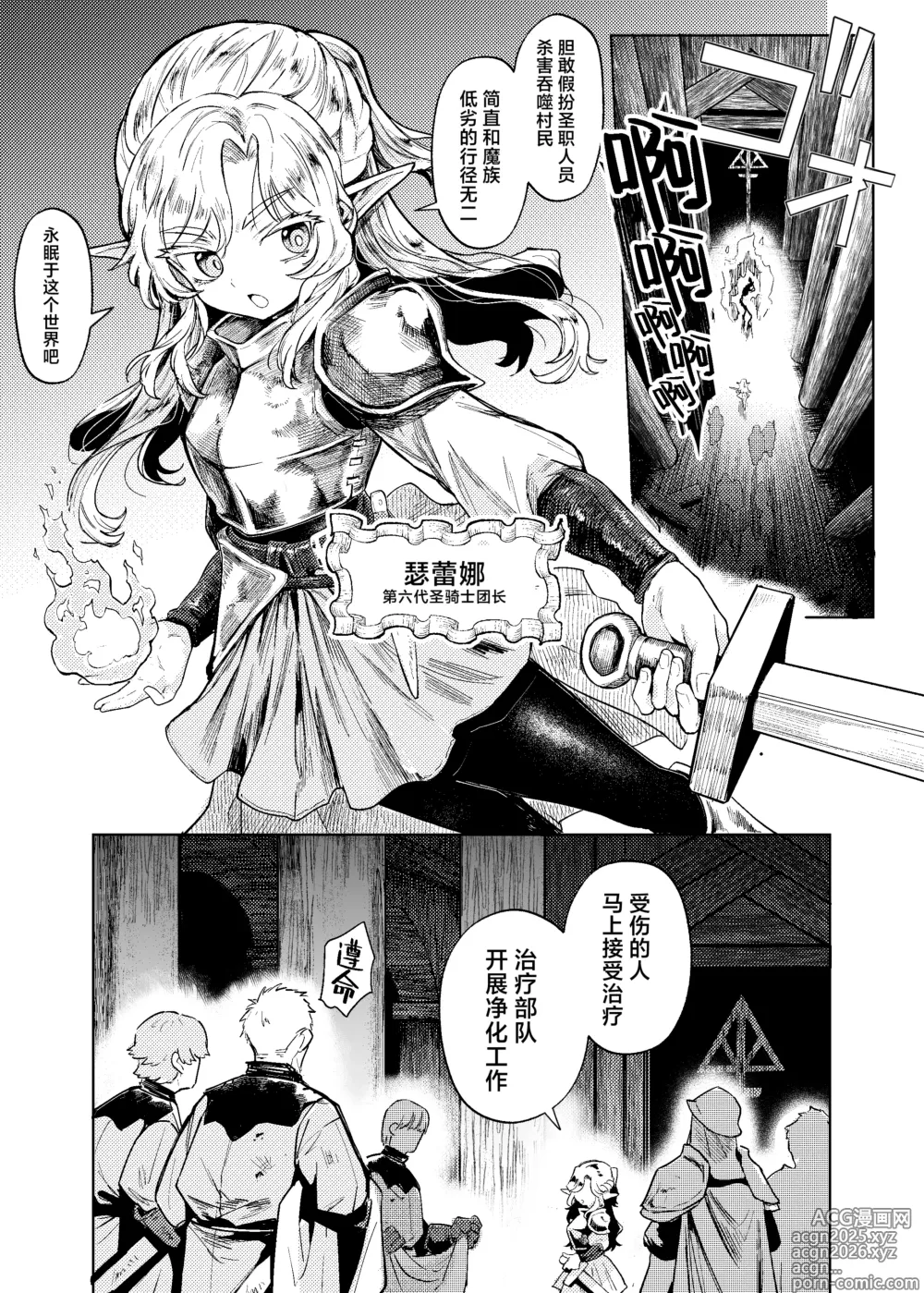 Page 3 of doujinshi 为治疗淫乱诅咒而前往娼馆的圣骑士团团长