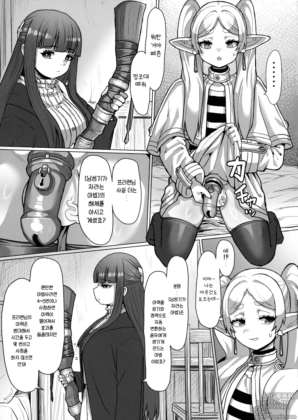 Page 14 of doujinshi 프리렌과 남성기가 자라는 마법