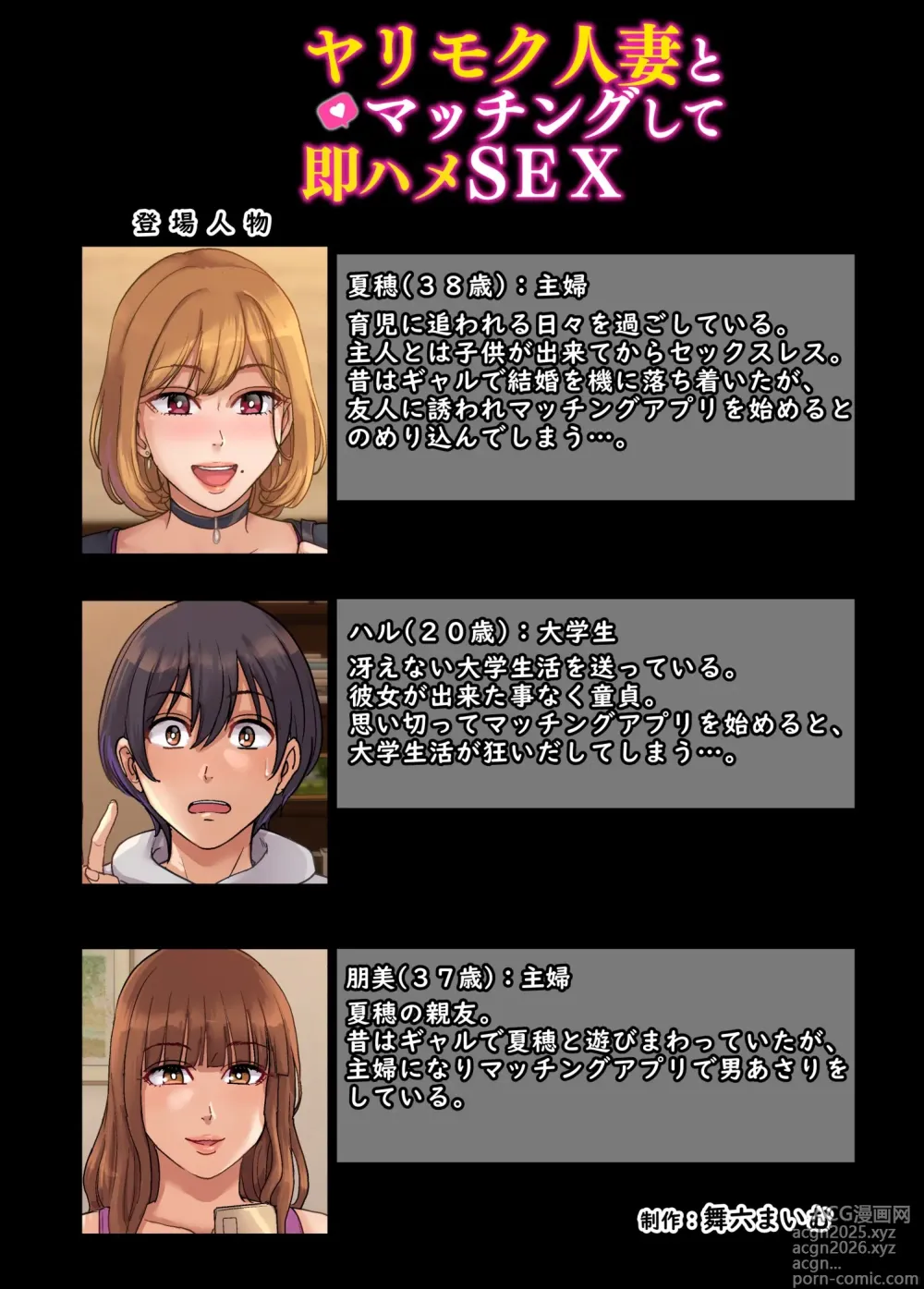 Page 2 of doujinshi ヤリモク人妻とマッチングして即ハメSEX