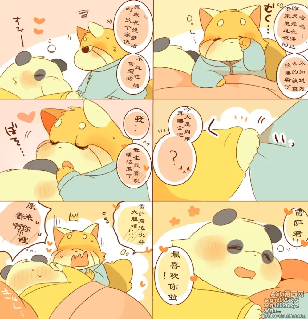 Page 13 of doujinshi Lesser-kun to Panda-kun 9雷萨君和潘达君 9 个人汉化