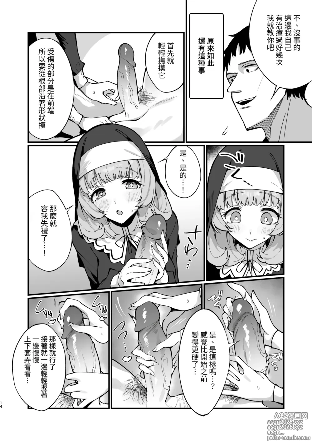 Page 14 of doujinshi 清纯修女完全败北。~侵犯无知修女直至她只会凭借本能发情交配~ (decensored)
