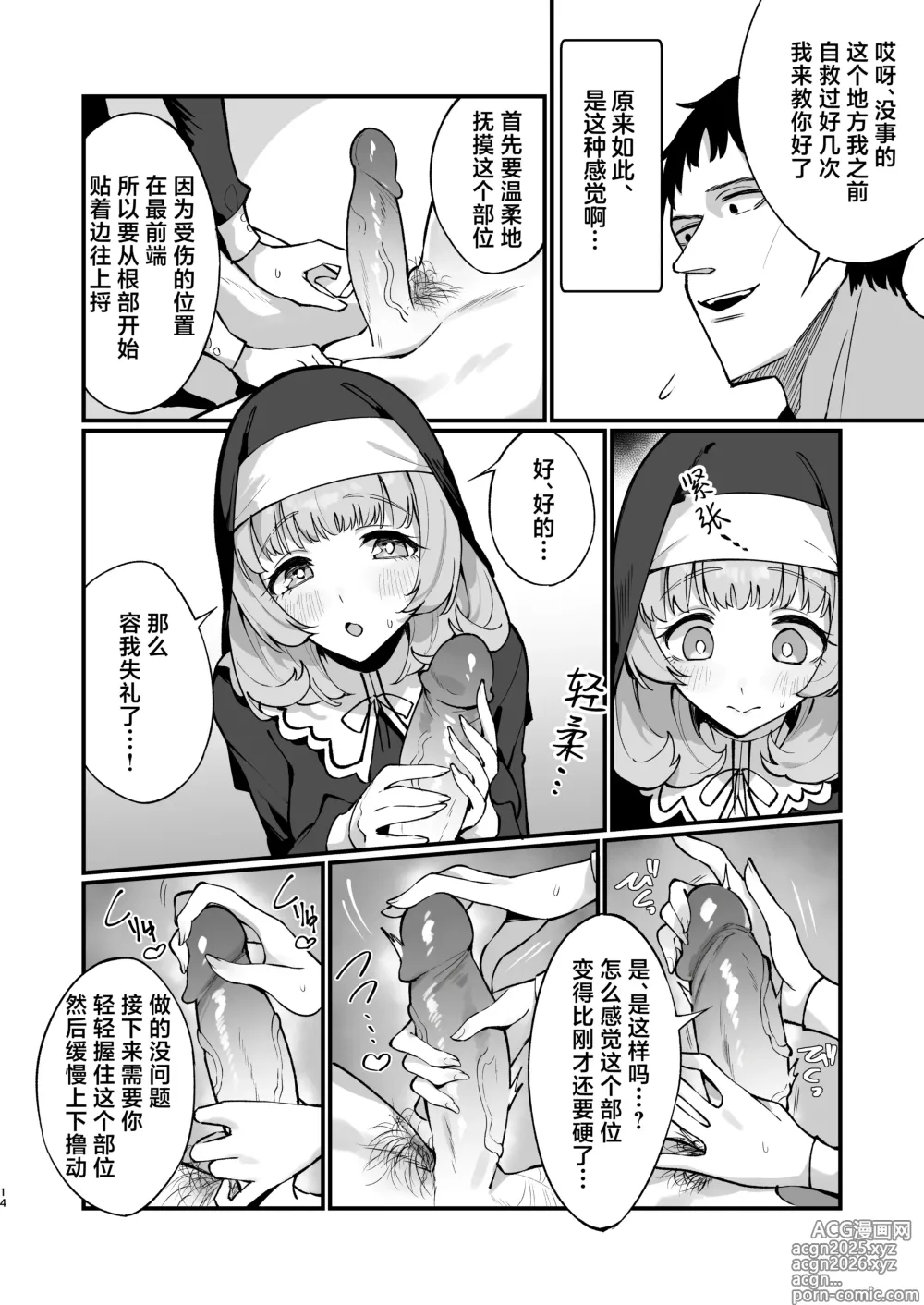 Page 14 of doujinshi 清纯修女完全败北。~侵犯无知修女直至她只会凭借本能发情交配~ (decensored)