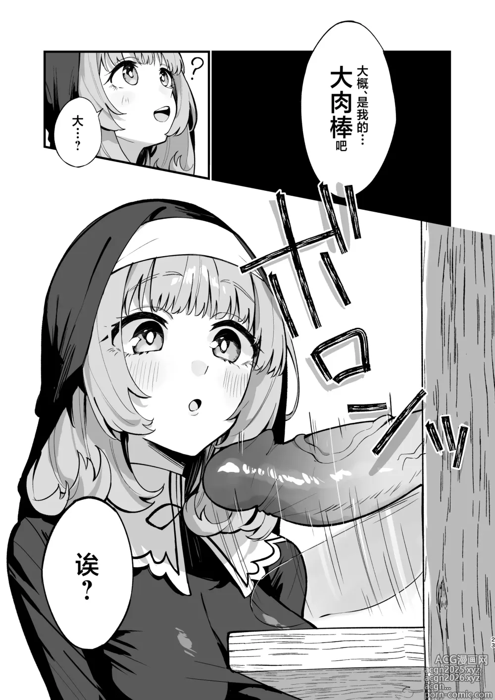 Page 23 of doujinshi 清纯修女完全败北。~侵犯无知修女直至她只会凭借本能发情交配~ (decensored)