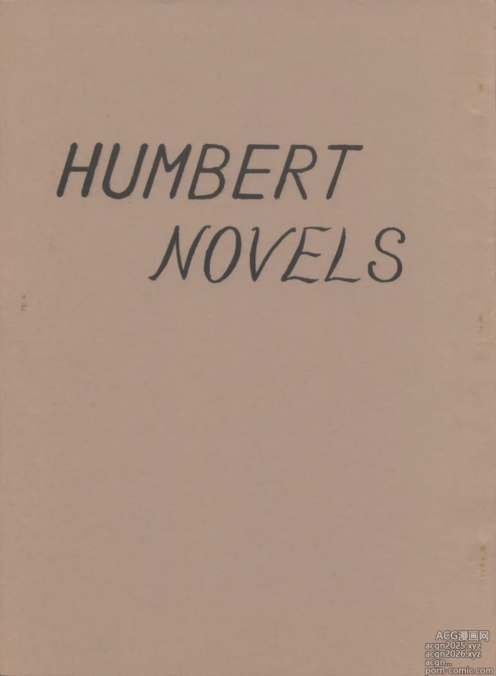 Page 1 of doujinshi HUMBERT NOVELS