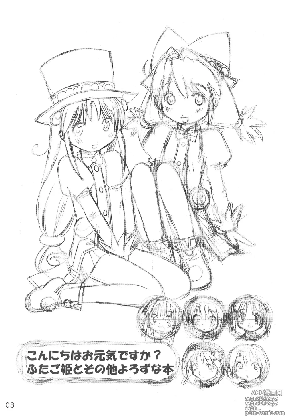 Page 5 of doujinshi Konnichiwa Ogenki desu ka? Futago Hime to Sono ta Yotozu-bon