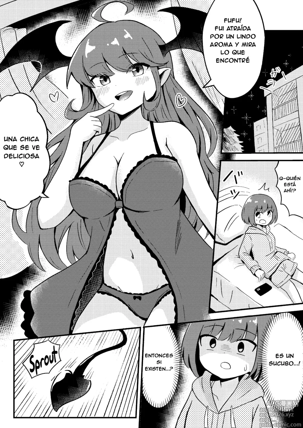 Page 3 of doujinshi Teaching the Inexperienced Succubus a Lesson with Yuri Sex