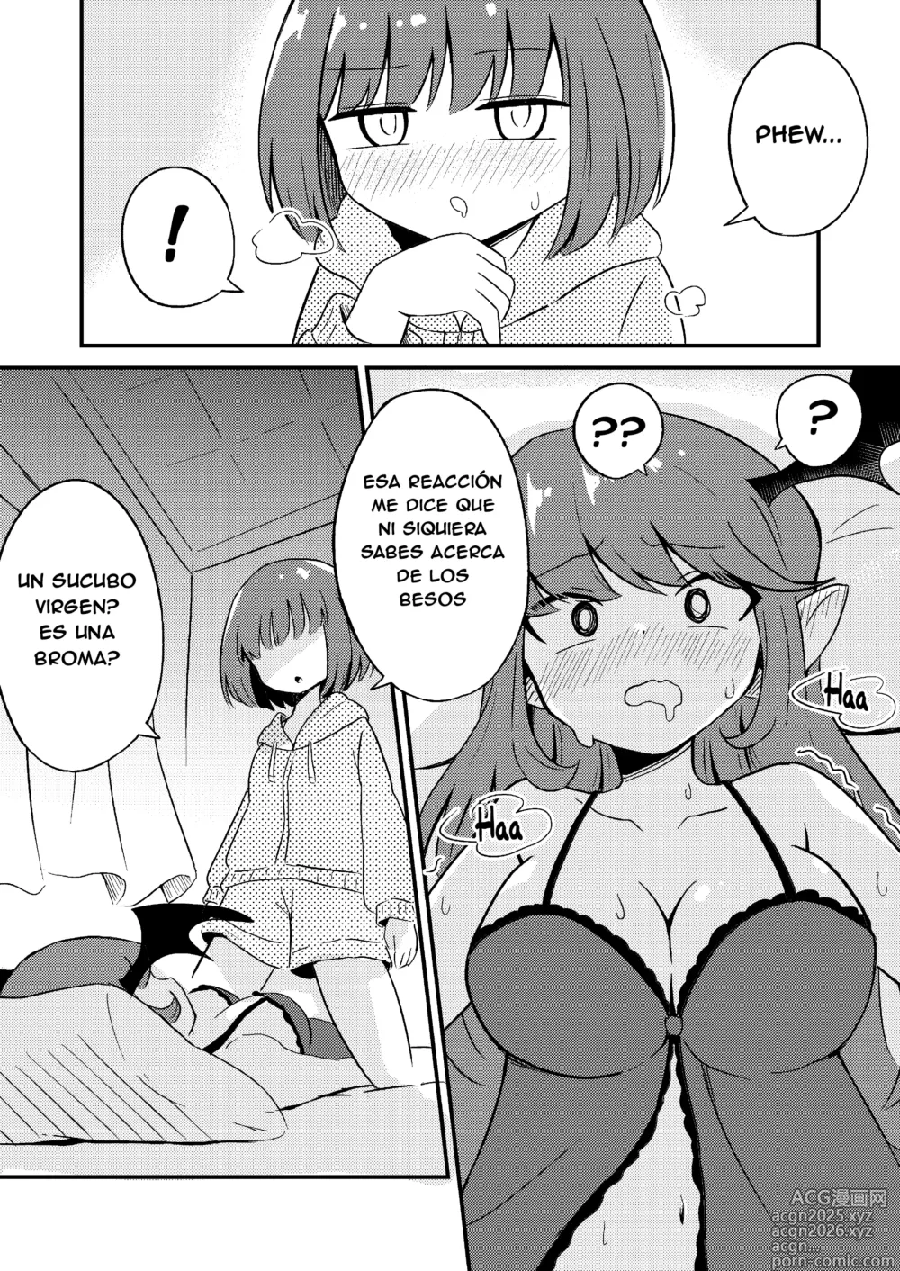 Page 7 of doujinshi Teaching the Inexperienced Succubus a Lesson with Yuri Sex