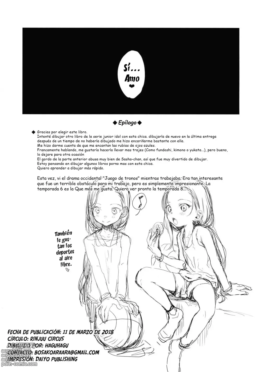 Page 24 of doujinshi Bienvenida de Vuelta, Sasha-chan ~Sesión personal de fotos~