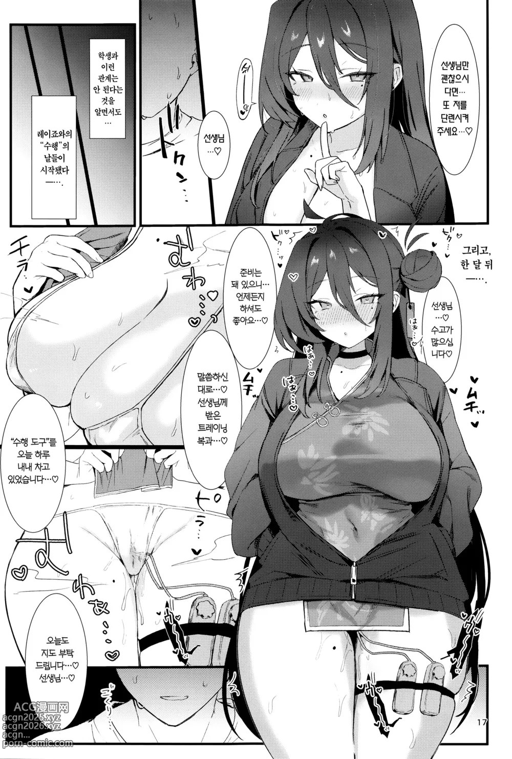 Page 16 of doujinshi 레이죠, 둘만의 수행을 하자.