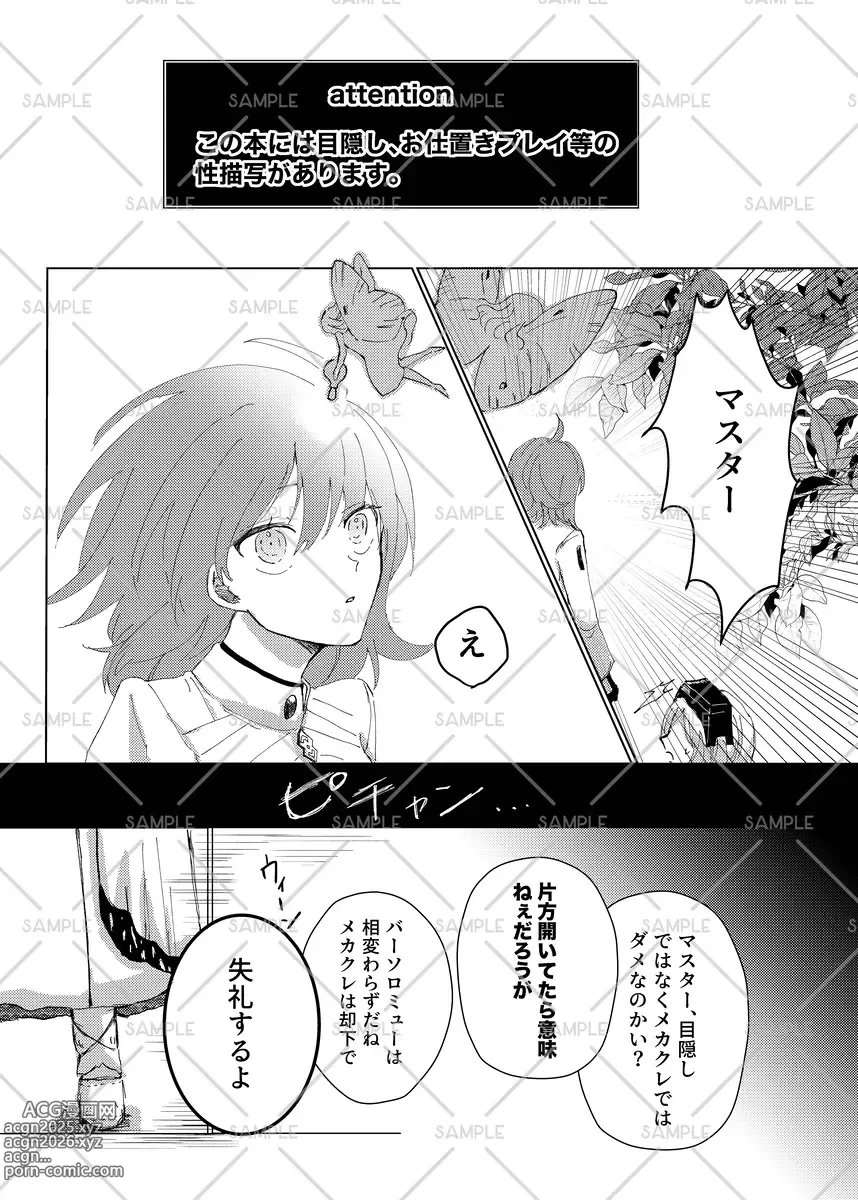 Page 2 of doujinshi Me o kakushite omoi kakusazu[ fate grand order )