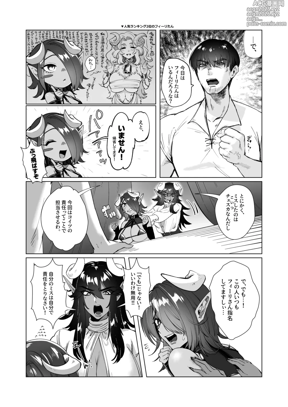 Page 6 of doujinshi ぽんこつサキュバスチェスカちゃん！〜絶倫ポーションで鬼チ●ポと化した常連客への誠意のクレーム対応〜