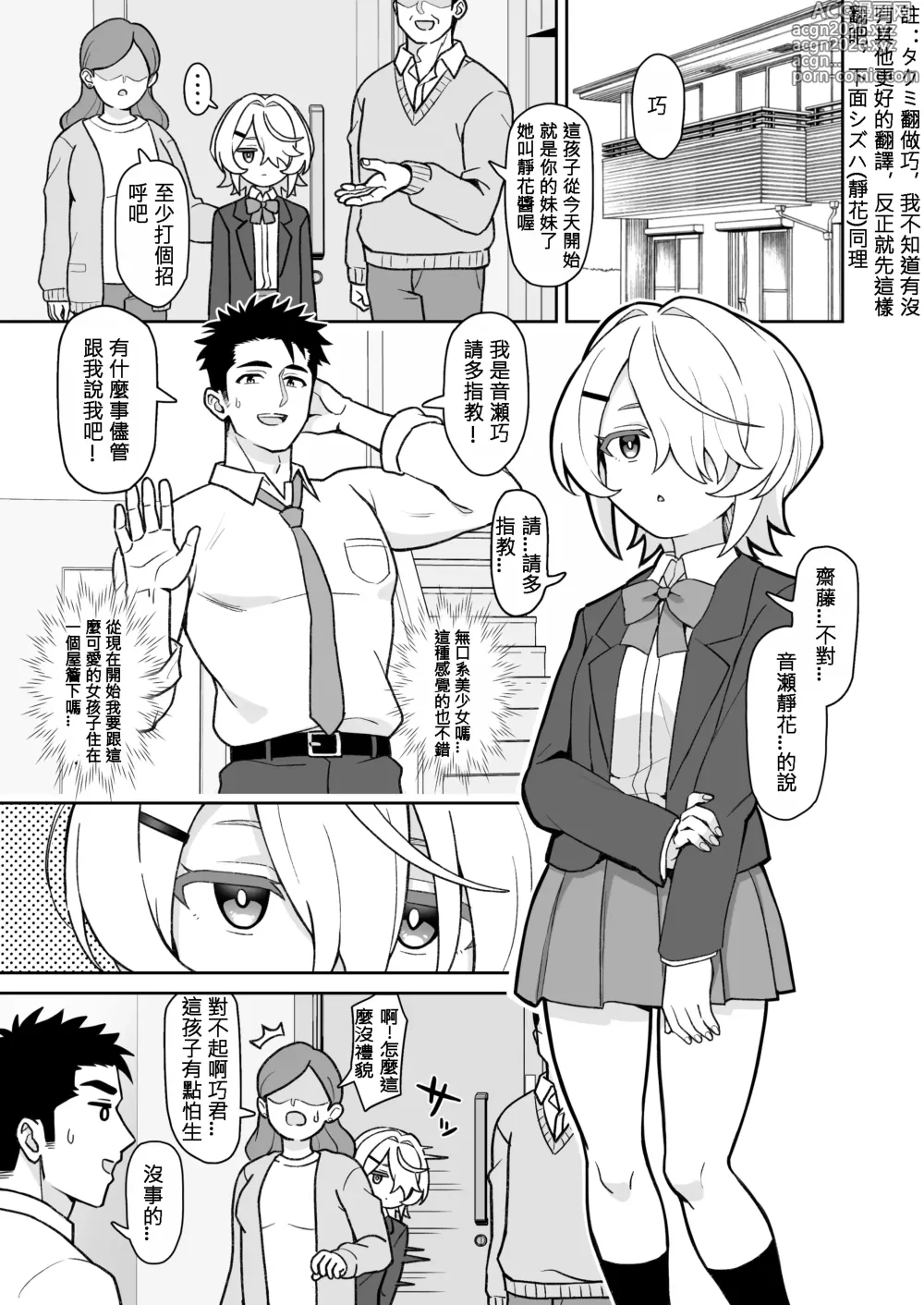 Page 3 of doujinshi 關於我把無口義妹當飛機杯使用那件事｜無口な義妹をオナホ代わりにする話