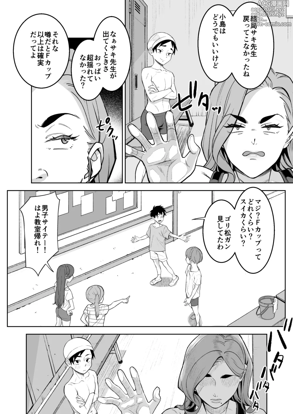 Page 9 of doujinshi プールで先生といれかわり！