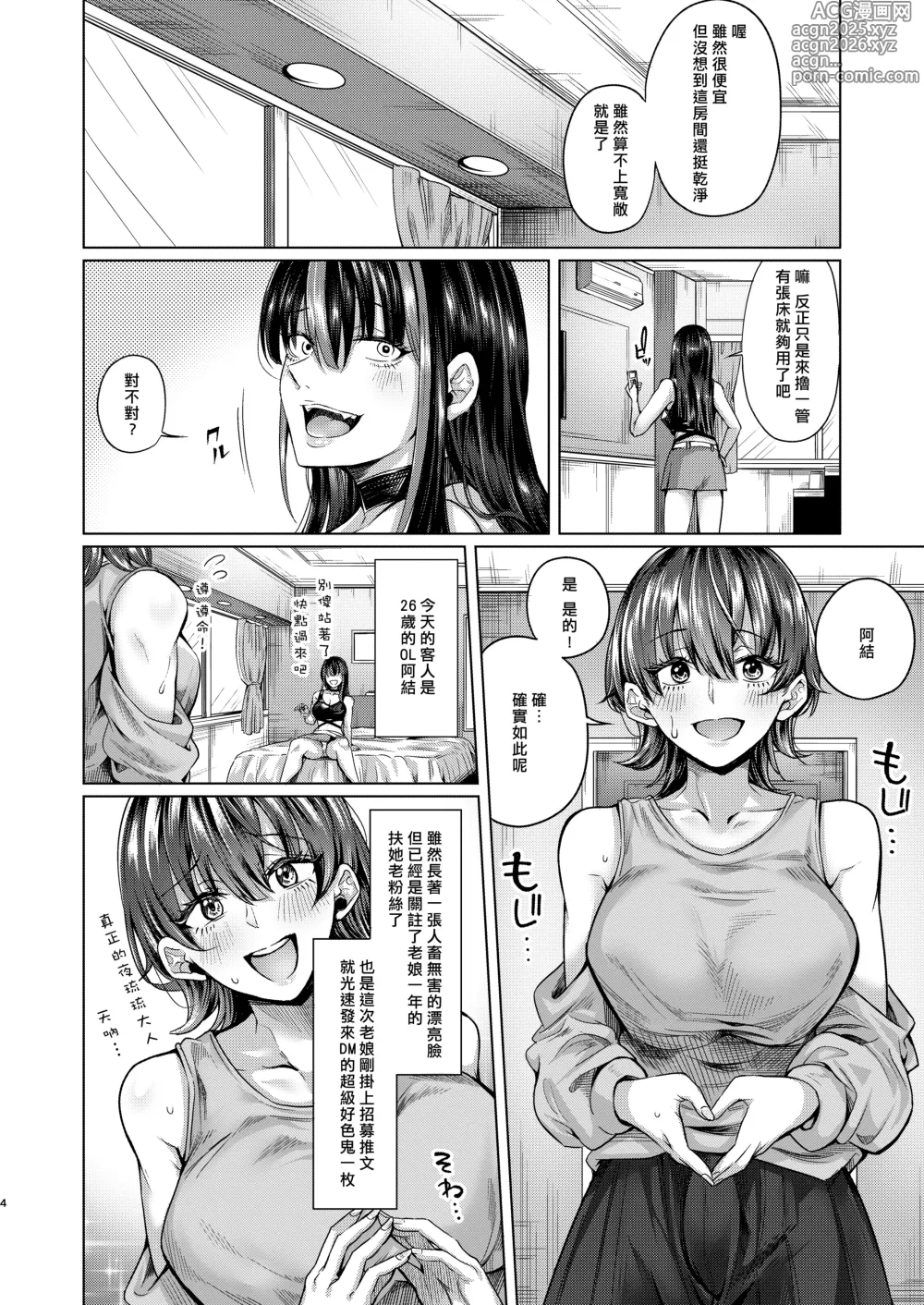 Page 3 of doujinshi Futanari Chinpo no Onaneta Yoruru-sama