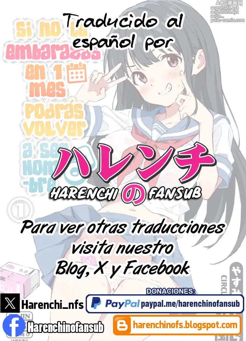 Page 25 of doujinshi Si no te embarazas en 1 mes podras volver a ser hombre Cap.1
