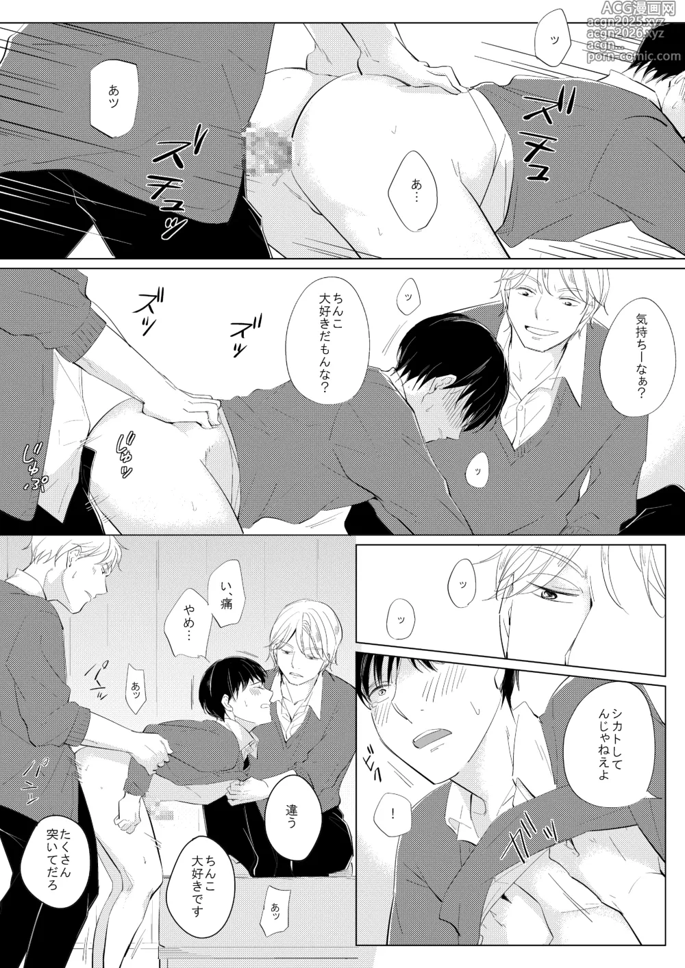 Page 14 of doujinshi ××だからイジメたい