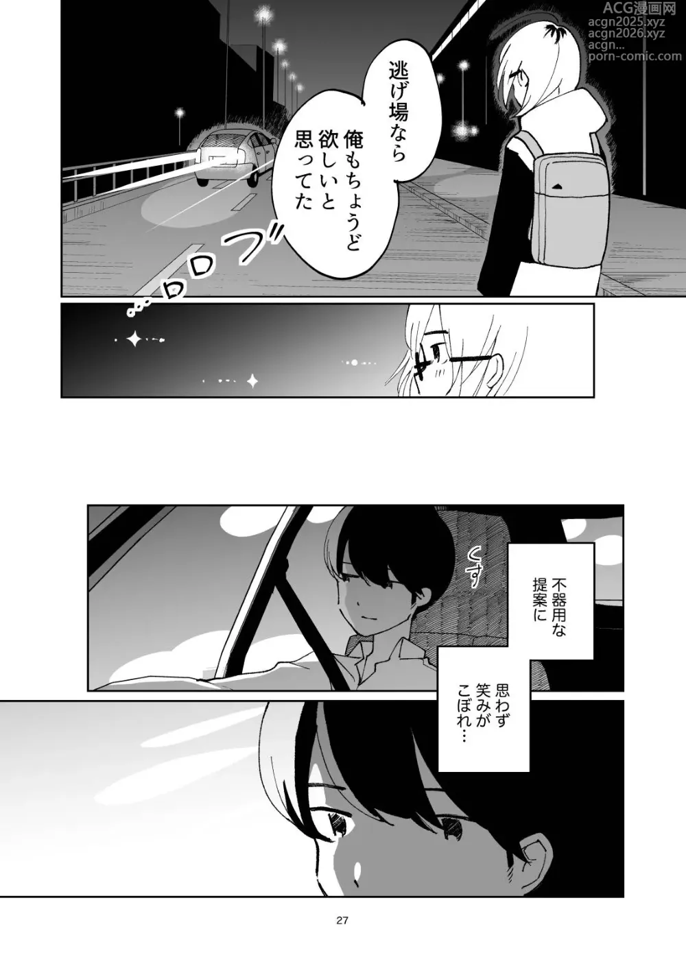 Page 27 of doujinshi 夜のスキマに逃げ出して