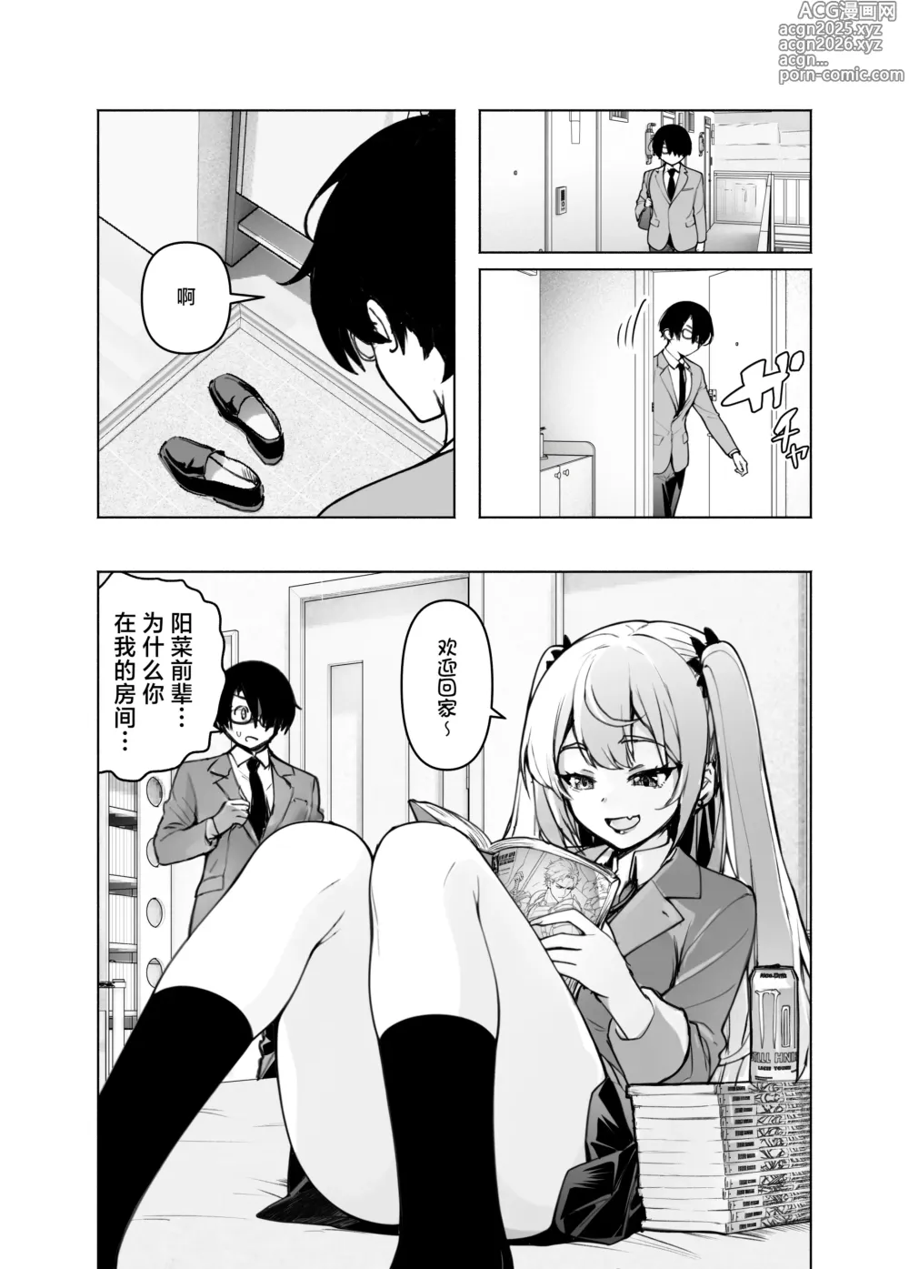 Page 2 of doujinshi 辣妹前辈太过于松弛 以至于现在正在我的房间露出胸部