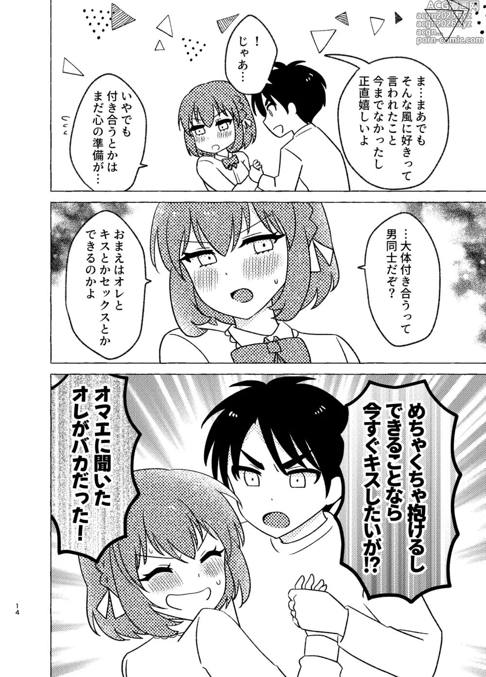 Page 14 of doujinshi 親友×女装=恋人