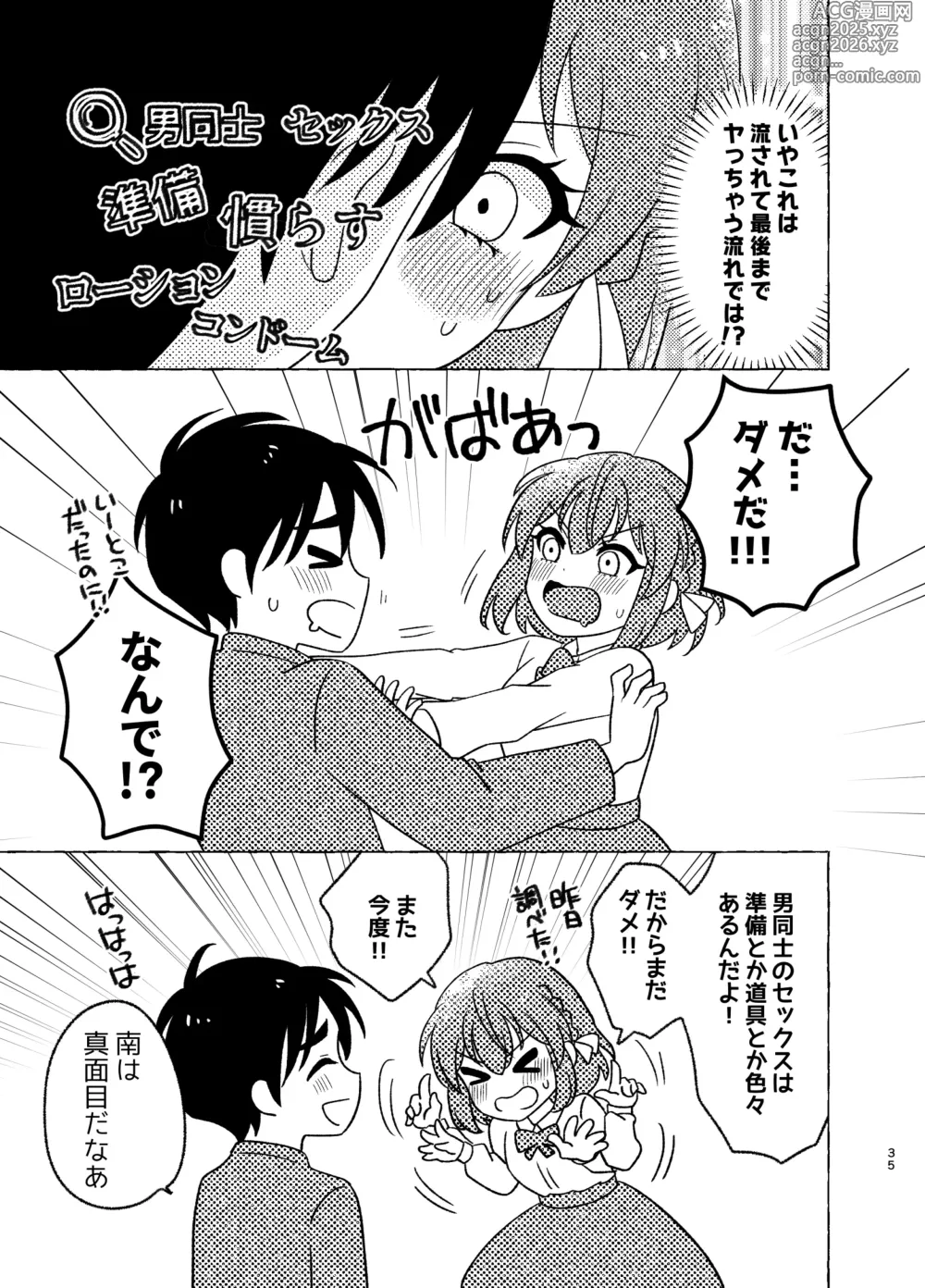 Page 35 of doujinshi 親友×女装=恋人