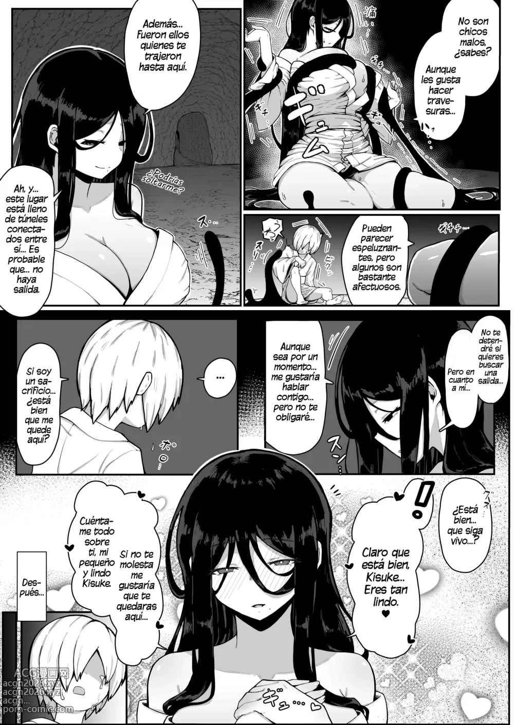 Page 8 of doujinshi Sacrificio Incestuoso de Madre e Hijo -La Madre e Hijo Sacrificados por el Pueblo se Aparearán para Siempre en las Profundidades de la Oscuridad-