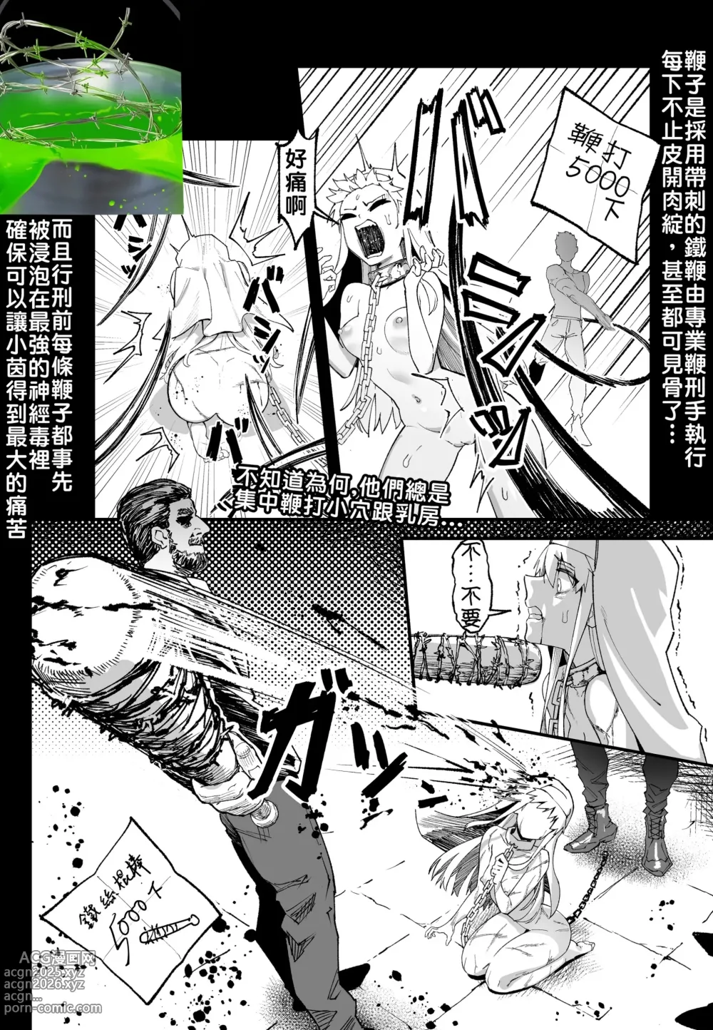 Page 5 of doujinshi 茵蒂克丝的无尽凌辱第20话：亚洲最萌大赛只拿亚军的100项惩罚，子宫烙印、虫奸、阴道抹盐等等【繁体】