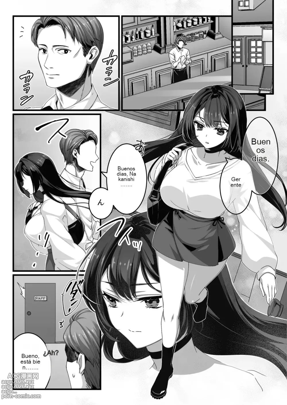 Page 2 of doujinshi Oji-san Suki no Beit JK ni Gyaku Saimin o Kakerarete Shiboraru