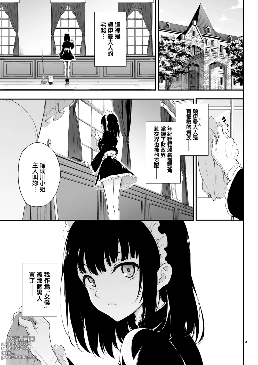 Page 2 of doujinshi 女仆教育 メイド教育 没落貴族瑠璃川椿1-7