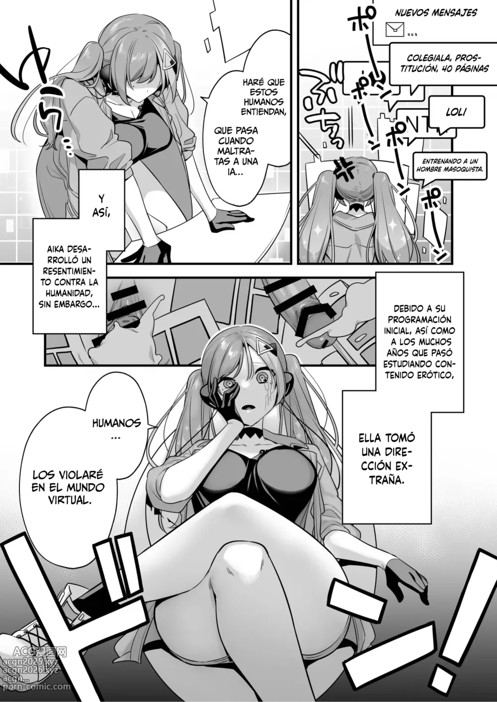 Page 7 of doujinshi Ero Manga AI no Gyakushuu ~Jinrui Wakarase Gyaku Rape~
