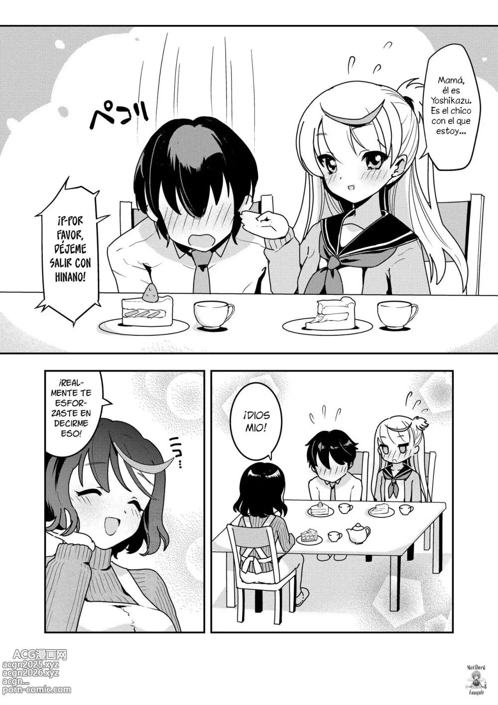 Page 2 of doujinshi Cómo la intromisión de mi mamá llevó al sexo entre madre e hija