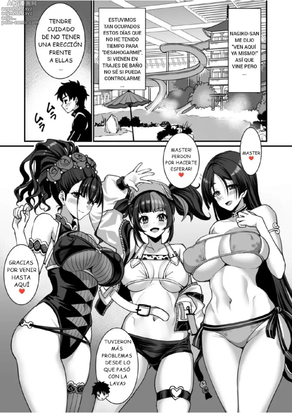 Page 2 of doujinshi Chicas 4P de Heian. Juego Sexy de Baño