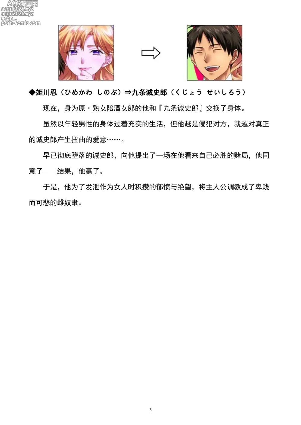 Page 4 of doujinshi 性转刑警～九条诚史郎的雌堕天堂～