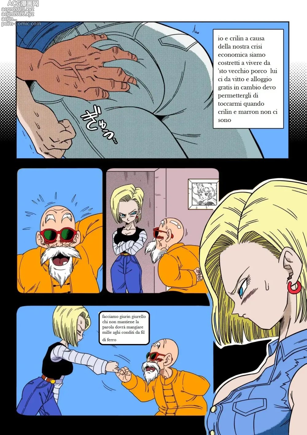 Page 3 of doujinshi C-18 fa le corna a Crilin Compilation + Bulma si sacrifica pe la terra