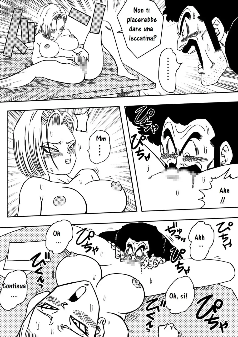 Page 36 of doujinshi C-18 fa le corna a Crilin Compilation + Bulma si sacrifica pe la terra