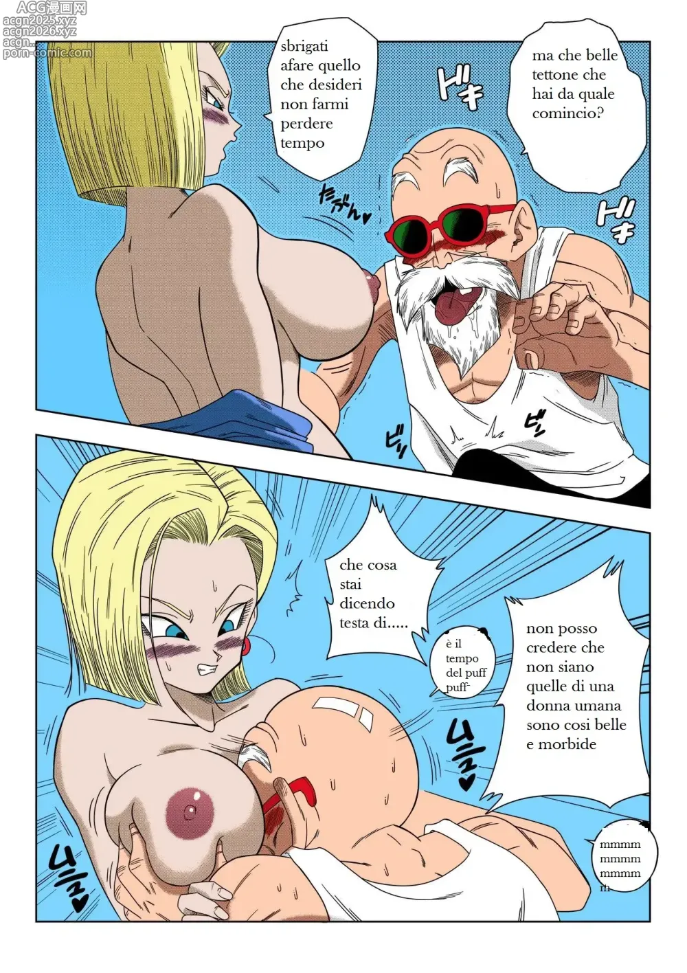 Page 6 of doujinshi C-18 fa le corna a Crilin Compilation + Bulma si sacrifica pe la terra