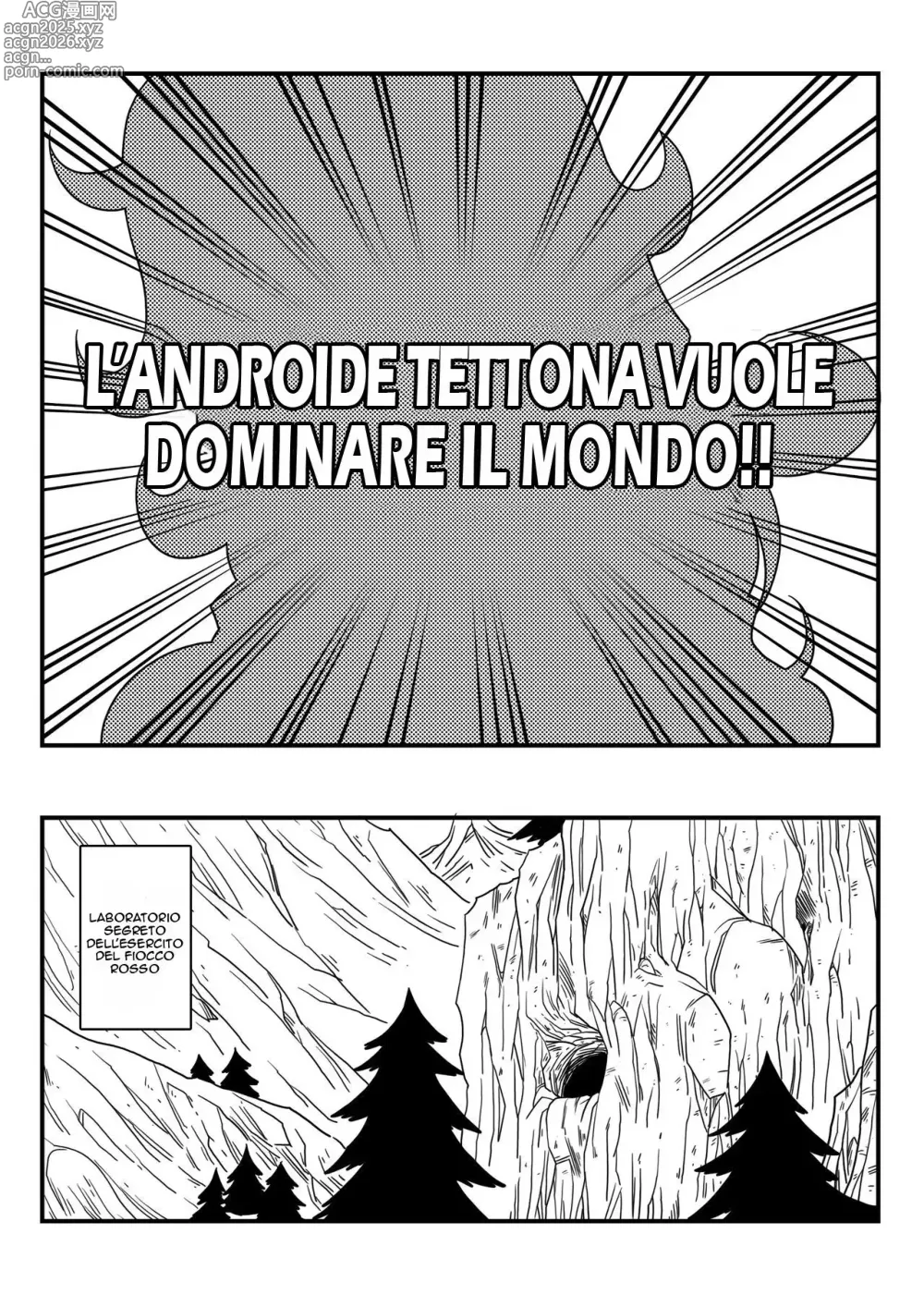 Page 3 of doujinshi L'androide Tettona Vuole Dominare Il Mondo!!