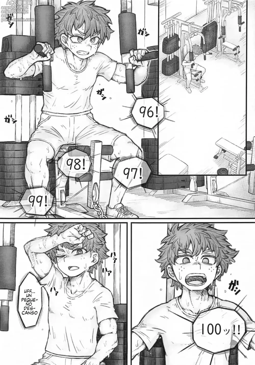 Page 2 of doujinshi ENTRENAMIENTO MUSCULAR DE UNA MIRKO EN CELO