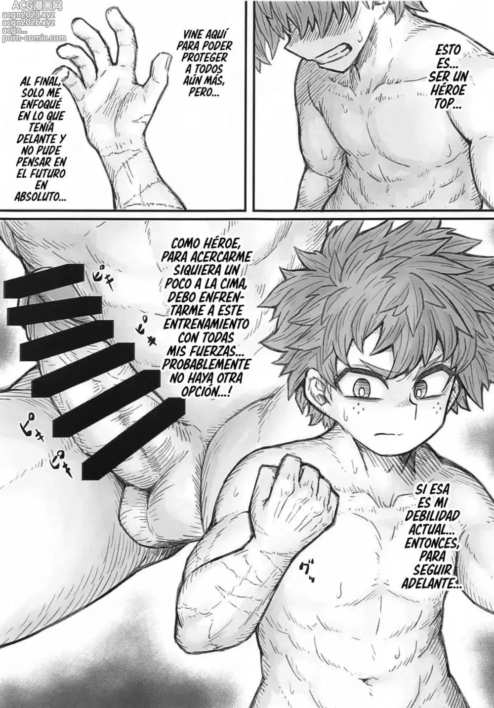 Page 16 of doujinshi ENTRENAMIENTO MUSCULAR DE UNA MIRKO EN CELO