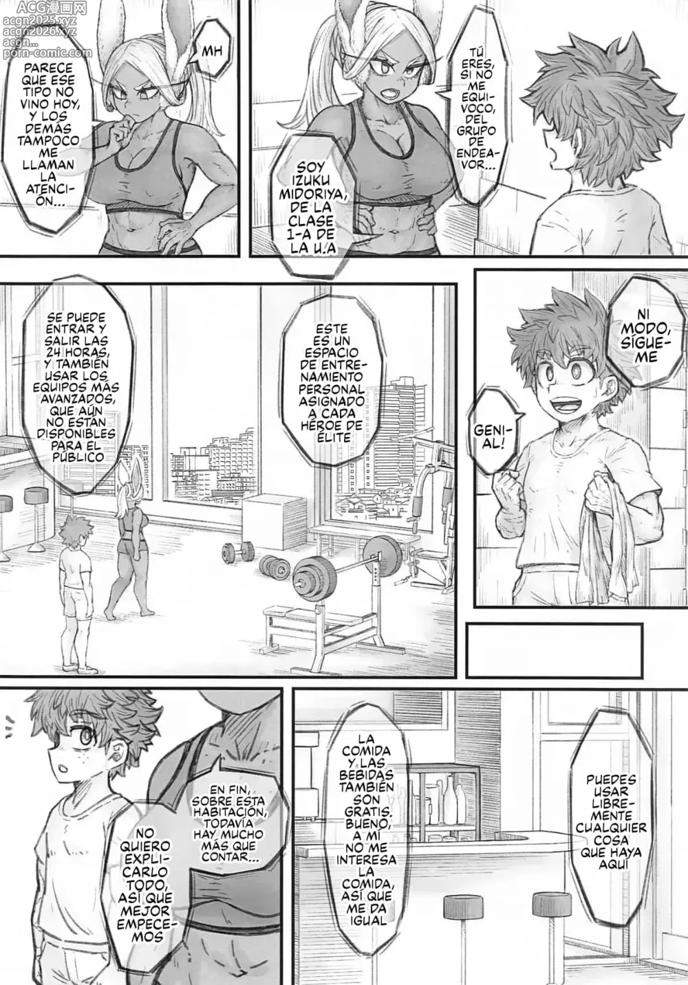 Page 5 of doujinshi ENTRENAMIENTO MUSCULAR DE UNA MIRKO EN CELO